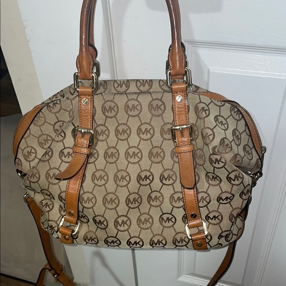 Michael Kors Brown Logo Satchel - Picture 4 of 4